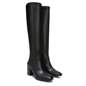 Black New without Tags Wide calf black heeled boots size 10